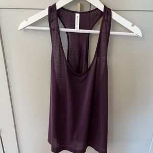 ATHLETA Vapor Scoop Tank, Agate Purple, XL